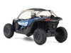 Can Am Maverick X3 X RS Turbo RR Intense Blue and Chalk Gray with Driver Figure 1/32 Diecast Model BRP Models 60005