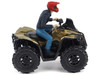 Can Am Renegade X MR 1000R ATV Liquid Titanium Metallic with Driver Figure 1/32 Diecast Model BRP Models 60010