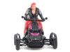 Can Am Ryker 3 Wheel Motorcycle Pink Punk and Black with Driver Figure 1/32 Diecast Model BRP Models 60012