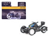 Can Am Ryker Rally 3 Wheel Motorcycle Galactic Blue and Black 1/32 Diecast Model BRP Models 60014