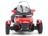 Can Am Spyder RT Limited 3 Wheel Motorcycle Deep Marsala Red Metallic with Driver Figure 1/32 Diecast Model BRP Models 60017