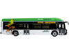 New Flyer Xcelsior XHE40 Transit Bus AC Transit Zero Emission White and Green with Graphics The Bus & Motorcoach Collection Limited Edition 1/87 (HO) Diecast Model by Iconic Replicas 87-0535
