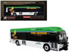 New Flyer Xcelsior XHE40 Transit Bus AC Transit Zero Emission White and Green with Graphics The Bus & Motorcoach Collection Limited Edition 1/87 (HO) Diecast Model by Iconic Replicas 87-0535