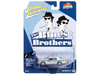 1975 Dodge Monaco Chicago Police White Dirty Version Blues Brothers 1980 Movie Pop Culture 2024 Release 2 1/64 Diecast Model Car Johnny Lightning JLPC015-JLSP396