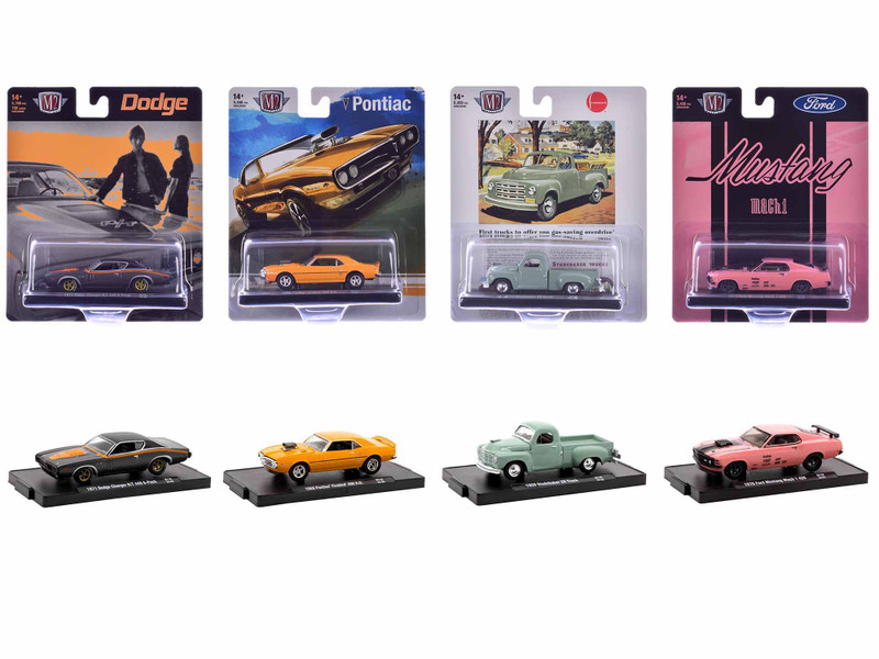 Auto Drivers Set of 4 pieces in Blister Packs Release 118 Limited Edition to 9450 pieces Worldwide 1/64 Diecast Model Cars M2 Machines 11228-118