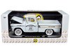 1958 Chevrolet Apache Cameo Pickup Truck Mooneyes Light Gray with White Top Limited Edition to 6650 pieces Worldwide 1/24 Diecast Model Car M2 Machines 40300-125A