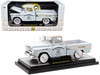 1958 Chevrolet Apache Cameo Pickup Truck Mooneyes Light Gray with White Top Limited Edition to 6650 pieces Worldwide 1/24 Diecast Model Car M2 Machines 40300-125A