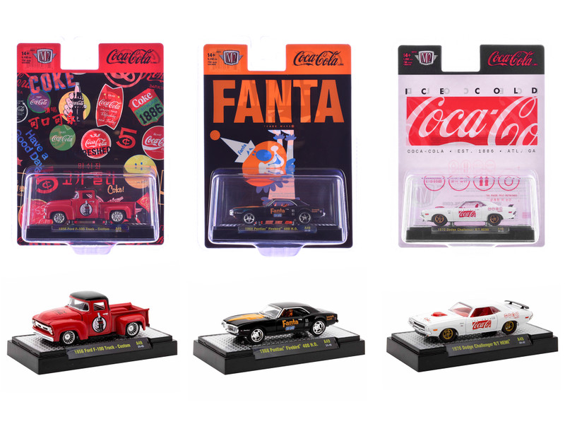 Sodas Set of 3 pieces Release 49 Limited Edition to 10000 pieces Worldwide 1/64 Diecast Model Cars M2 Machines 52500-A49