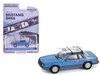 1981 Ford Mustang Ghia Coupe Blue Glow Metallic with Ski Roof Rack Hobby Exclusive Series 1/64 Diecast Model Car Greenlight 30510