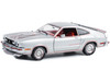 1978 Ford Mustang II King Cobra Silver Metallic with Red and Black Hood Stripes 1/18 Diecast Model Car Greenlight 13670