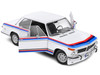 1971 BMW 2002 Tii Turbo Evocation White with Stripes 1/18 Diecast Model Car Solido S1808602