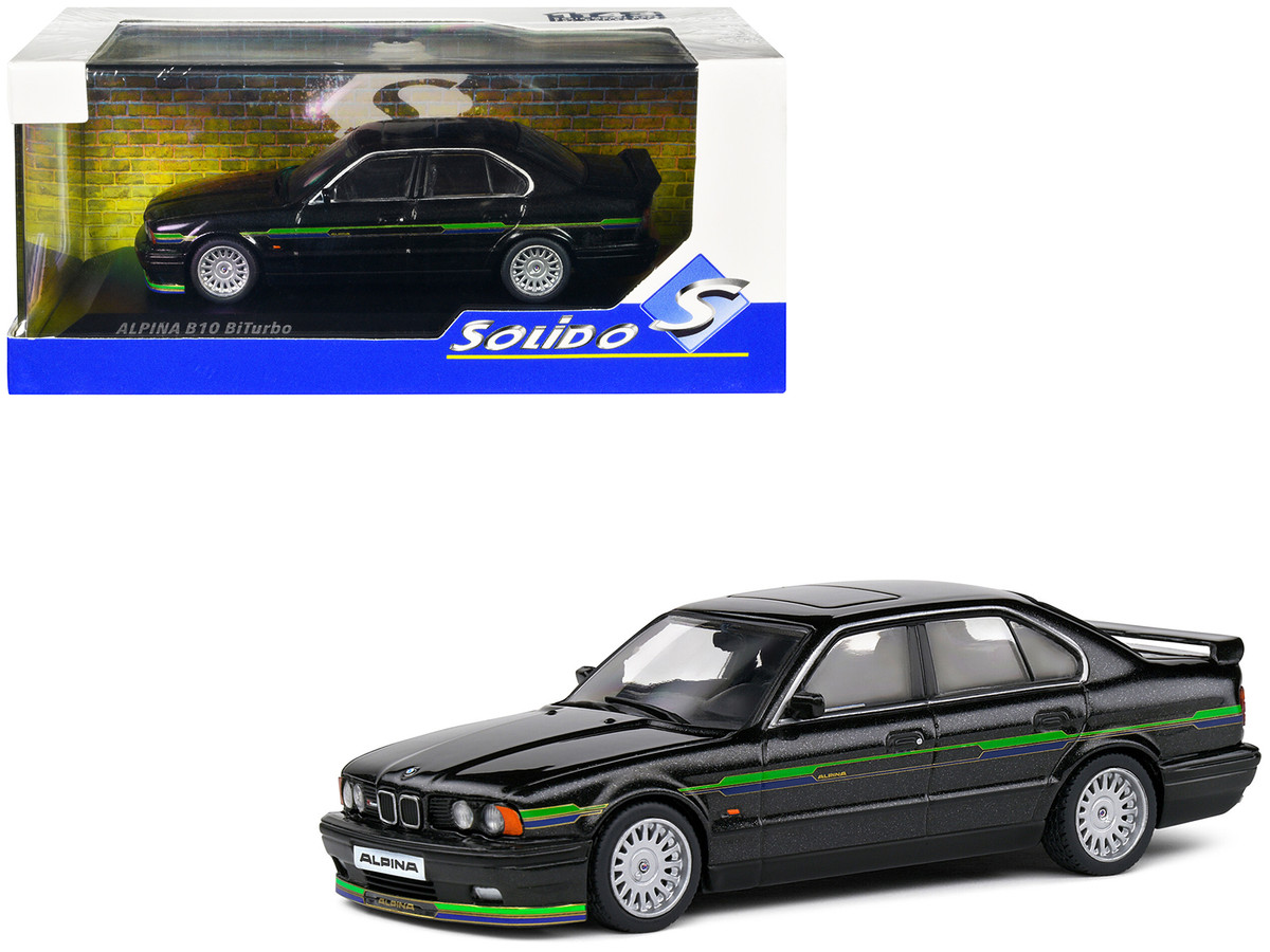1994 BMW E34 Alpina B10 BiTurbo Black Metallic with Green Graphics