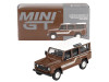1985 Land Rover Defender 110 County Station Wagon Russet Brown with White Top Limited Edition to 1800 pieces Worldwide 1/64 Diecast Model Car Mini GT MGT00734