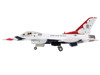 Lockheed F 16C Fighting Falcon Fighter Aircraft Thunderbirds #1 Royal International Air Tattoo 2017 United States Air Force Air Power Series 1/72 Diecast Model Hobby Master HA38039