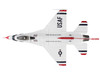 Lockheed F 16C Fighting Falcon Fighter Aircraft Thunderbirds #1 Royal International Air Tattoo 2017 United States Air Force Air Power Series 1/72 Diecast Model Hobby Master HA38039