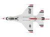 Lockheed F 16C Fighting Falcon Fighter Aircraft Thunderbirds #1 6 Decals Royal International Air Tattoo 2017 United States Air Force Air Power Series 1/72 Diecast Model Hobby Master HA38039B