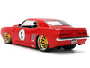 1969 Chevrolet Camaro #1 Red with White Stripes Fast & Furious Series 1/24 Diecast Model Car Jada 36151