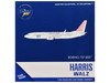 Boeing 737 800 Commercial Aircraft Harris Walz Campaign N778MA White with Striped Tail 1/400 Diecast Model Airplane GeminiJets GJ2322