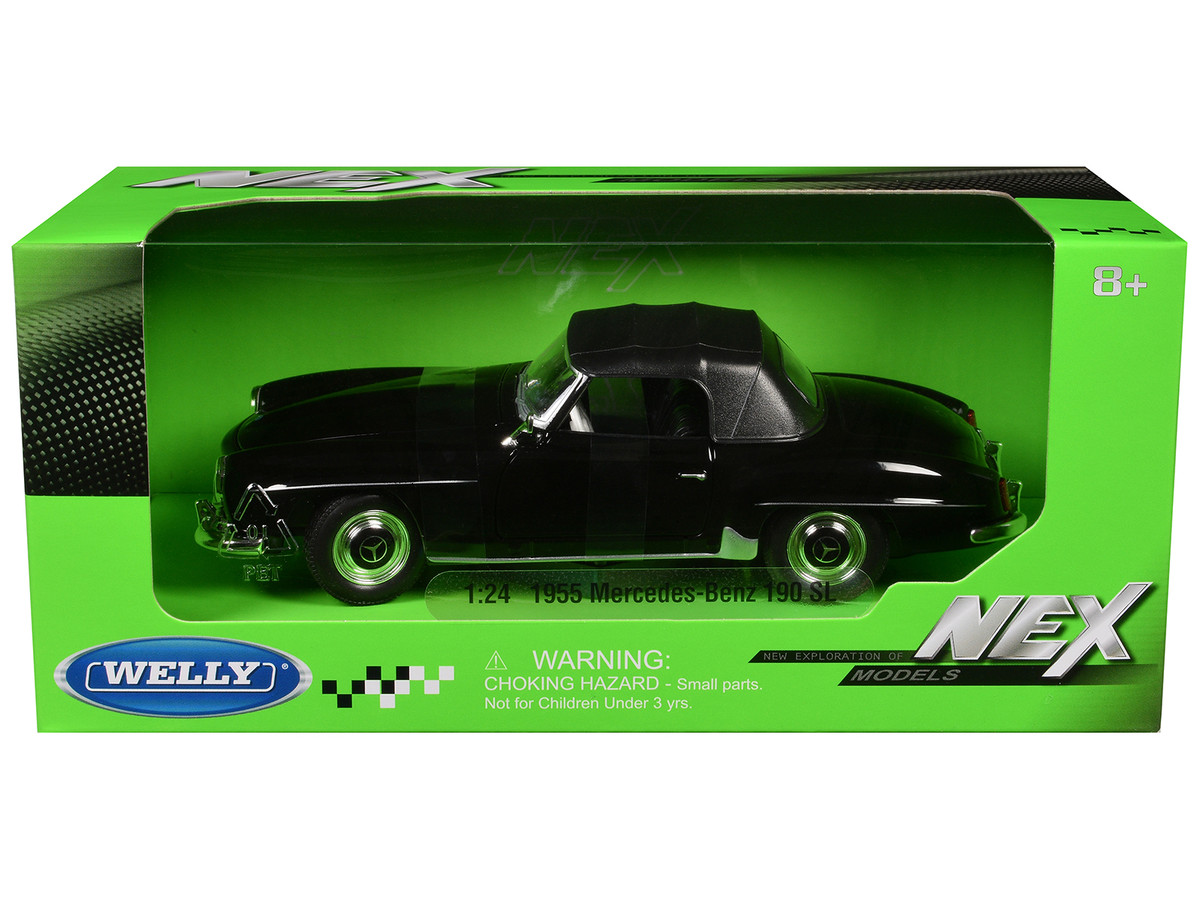 1955 Mercedes Benz 190 SL Closed Roof Black NEX Models Series 1/24