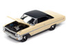1964 Ford Galaxie 500 XL Sunshine Yellow with Black Top Vintage Muscle Series 1/64 Diecast Model Car Auto World 64482-AWSP174A