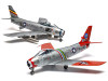 Level 2 Model Kit North American F 86F Sabre Aircraft with 2 Scheme Options 1/48 Plastic Model Kit Airfix A08111