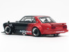 Skyline GT R V8 Drift Hakosuka RHD Right Hand Drive Advan Black and Red 1/64 Diecast Model Car Pop Race PR640081