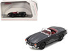 Mercedes Benz 300 SL Roadster Black with Red Interior 1/87 (HO) Diecast Model Car Schuco 452676100