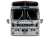 1969 Eagle Model 05 Coach Bus The Playboy Hotel & Casino Silver and Black Limited Edition to 504 pieces Worldwide 1/87 (HO) Diecast Model Iconic Replicas 87-0560