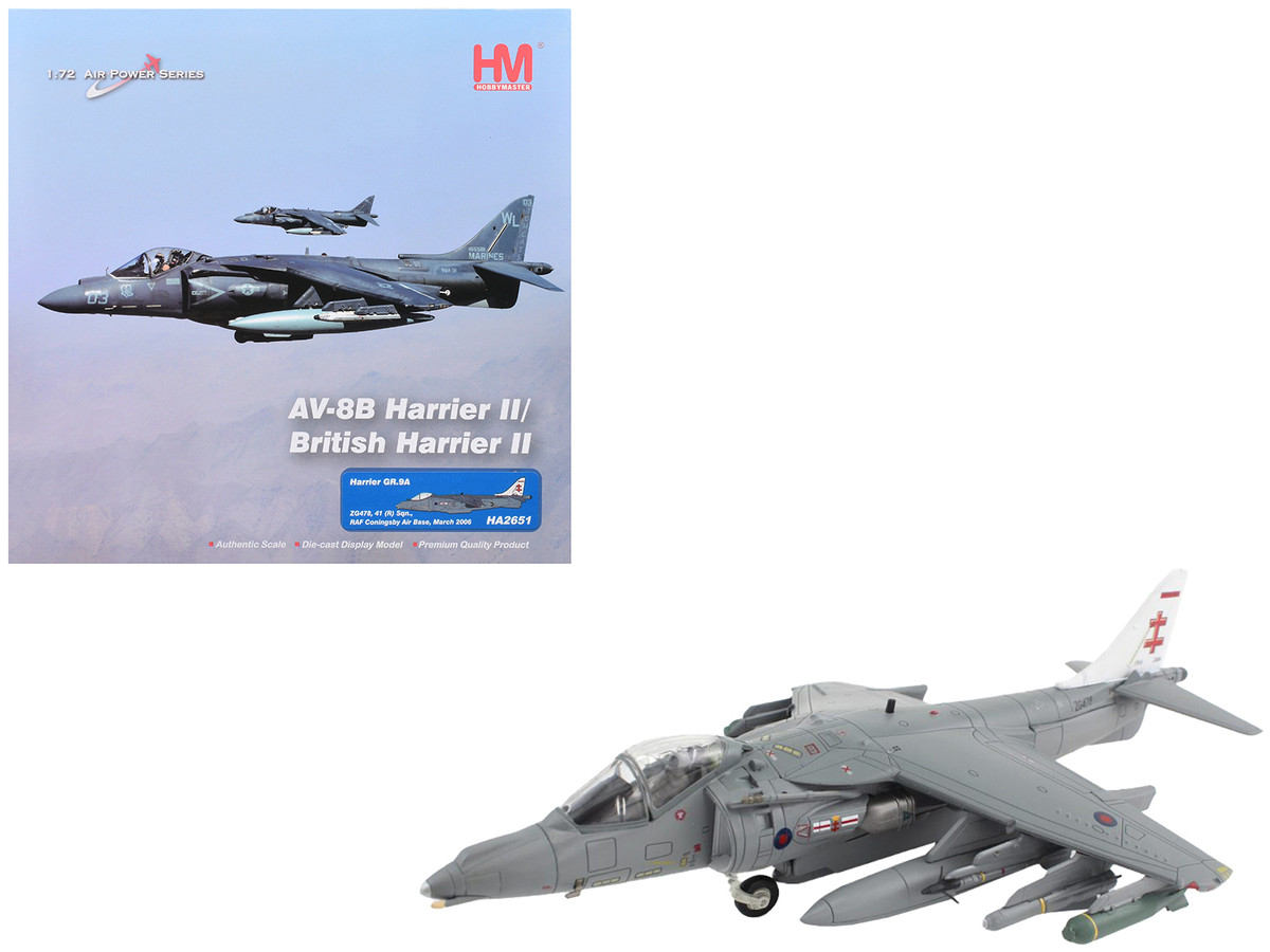 Hobby Master Harrier GR.9A 1/72 模型 McDonnell Douglas AV 8B British Harrier II GR 9A Aircraft 41 R