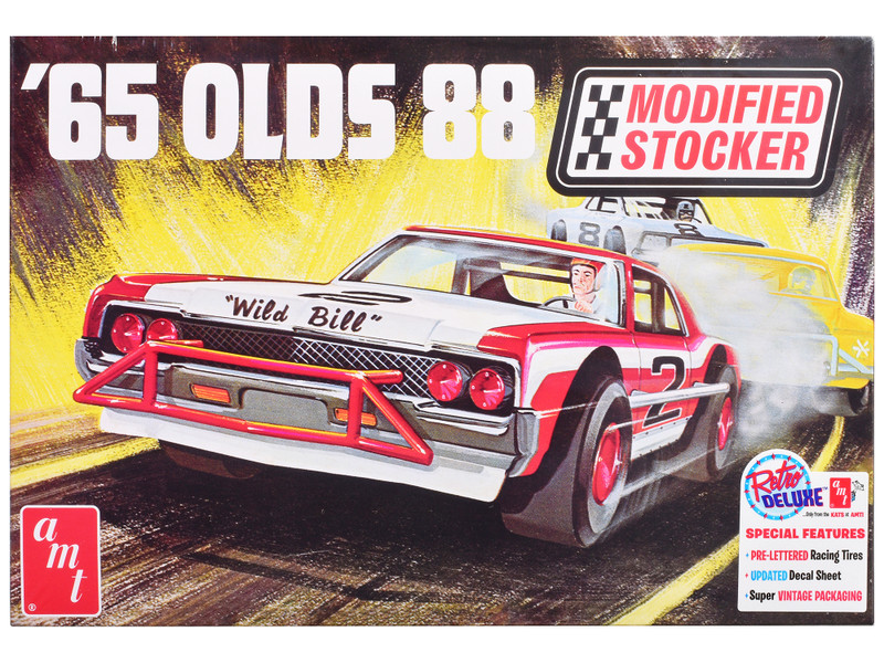 Skill 2 Model Kit 1965 Oldsmobile 88 Modified Stocker 1/25 Scale Model AMT AMT1474