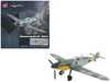 Messerschmitt Bf 109F 2 Fighter Aircraft JG 3 Hans Von Hahn Russia 1941 German Luftwaffe Air Power Series 1/48 Diecast Model Hobby Master HA8764