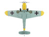 Messerschmitt Bf 109F 2 Fighter Aircraft Black 7 Cabo Mecanico Zaro 2 Escuadrilla Azul, Russia 1942 Spanish Air Force Air Power Series 1/48 Diecast Model Hobby Master HA8765