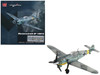 Messerschmitt Bf 109F 2 Fighter Aircraft Black 7 Cabo Mecanico Zaro 2 Escuadrilla Azul, Russia 1942 Spanish Air Force Air Power Series 1/48 Diecast Model Hobby Master HA8765