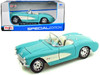 1957 Chevrolet Corvette Turquoise 1/24 Diecast Model Car Maisto 31275