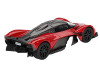 Aston Martin Valkyrie Hyper Red with Carbon Top Limited Edition to 3960 pieces Worldwide 1/64 Diecast Model Car Mini GT MGT00766