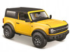 2021 Ford Bronco Badlands Yellow with Black Top Special Edition 1/24 Diecast Model Car Maisto 31530y