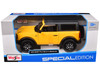 2021 Ford Bronco Badlands Yellow with Black Top Special Edition 1/24 Diecast Model Car Maisto 31530y