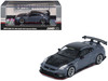 2024 Nissan GT R R35 Nismo Top Secret RHD Right Hand Drive Gray with Carbon Hood and Top Hong Kong Toy Car Salon 2024 Special Edition 1/64 Diecast Model Car Inno Models IN64-R35TS-HKTS24