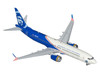 Boeing 737 MAX 8 Commercial Aircraft Alaska Airlines Honoring Those Who Serve N806AK White and Blue Gemini 200 Series 1/200 Diecast Model Airplane GeminiJets G2ASA1294