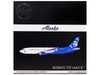 Boeing 737 MAX 8 Commercial Aircraft Alaska Airlines Honoring Those Who Serve N806AK White and Blue Gemini 200 Series 1/200 Diecast Model Airplane GeminiJets G2ASA1294