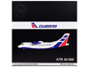 ATR 42500 Commercial Aircraft Cubana CU T1240 White with Blue and Red Tail Gemini 200 Series 1/200 Diecast Model Airplane GeminiJets G2CUB1251