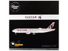 Boeing 777F Commercial Aircraft Qatar Cargo A7 BFT Gray with Tail Graphics Gemini 200 Interactive Series 1/200 Diecast Model Airplane GeminiJets G2QAC954