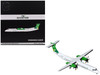 Bombardier Q400 Commercial Aircraft Wideroe LN WDM White with Green Tail Gemini 200 Series 1/200 Diecast Model Airplane GeminiJets G2WIF1316