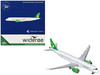 Embraer E190 E2 Commercial Aircraft Wideroe LN WEA White with Green Tail 1/400 Diecast Model Airplane GeminiJets GJ2200