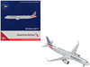 Airbus A321neo Commercial Aircraft American Airlines N413AN Gray with Striped Tail 1/400 Diecast Model Airplane GeminiJets GJ2296