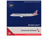 Airbus A321neo Commercial Aircraft American Airlines N413AN Gray with Striped Tail 1/400 Diecast Model Airplane GeminiJets GJ2296