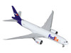 Boeing 777F Commercial Aircraft FedEx Federal Express N895FD White with Purple Tail 1/400 Diecast Model Airplane GeminiJets GJ2304