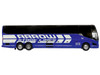 Prevost H3 45 Coach Bus Arrow Stage Lines Blue with White Graphics Limited Edition 1/87 (HO) Diecast Model Iconic Replicas 87-0585