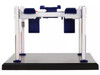 Adjustable Four Post Lift Standard Oil Red White and Blue Four Post Lifts Series 6 1/64 Diecast Model Greenlight 16210C