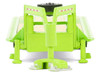 Gooseneck Trailer Lime Green with Red and White Conspicuity Stripes Hobby Exclusive Series 1/64 Diecast Model Car Greenlight GL30521